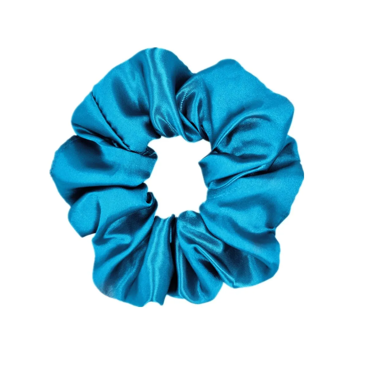 12 Pcs Satin Silk Hair Scrunchies Soft Hair Ties Fashion Hair Bands Hair Bow Ropes Hair Elastic Bracelet Ponytail Holders Hair Accessories for Women Girls (Assorted Blue Pair)