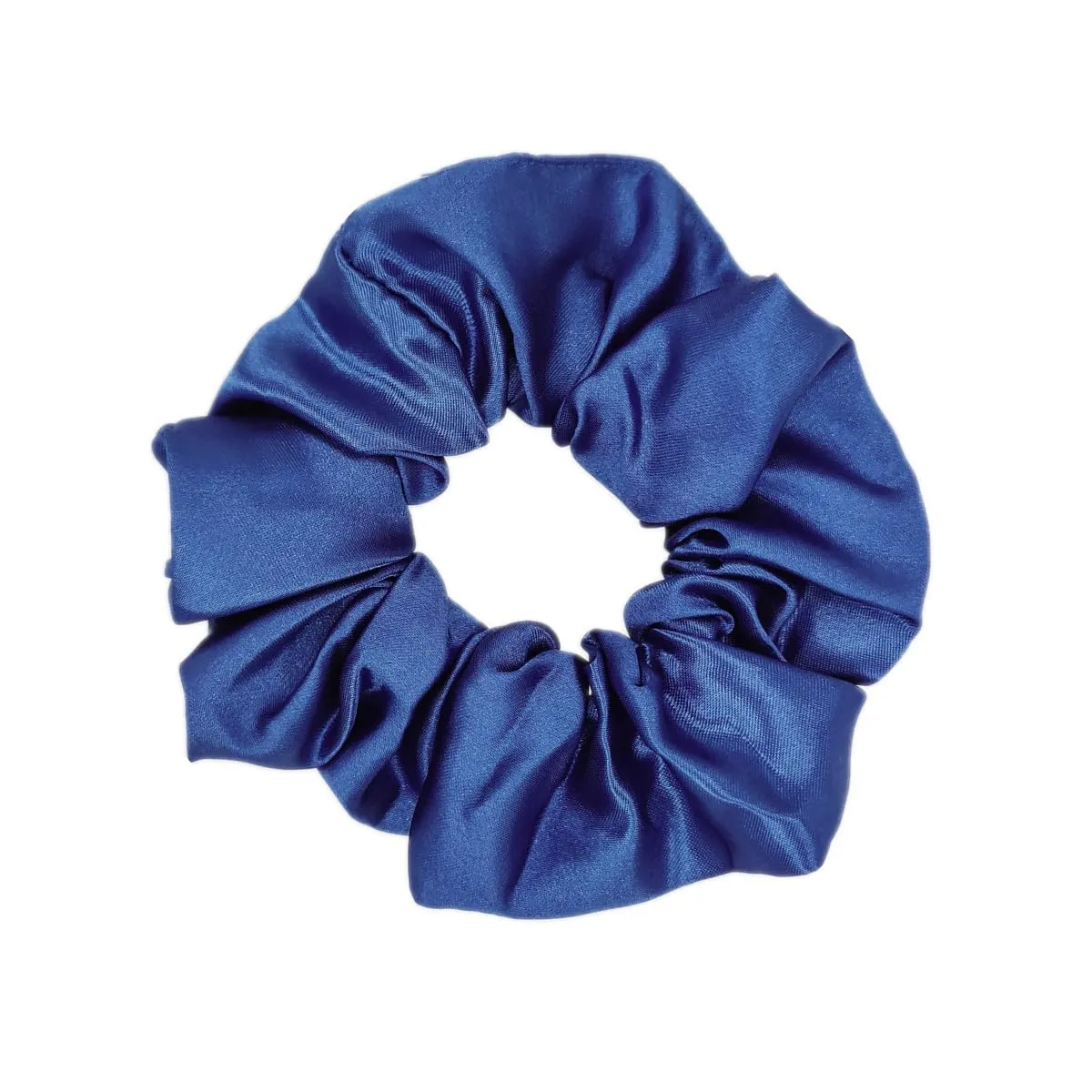 12 Pcs Satin Silk Hair Scrunchies Soft Hair Ties Fashion Hair Bands Hair Bow Ropes Hair Elastic Bracelet Ponytail Holders Hair Accessories for Women Girls (Assorted Blue Pair)