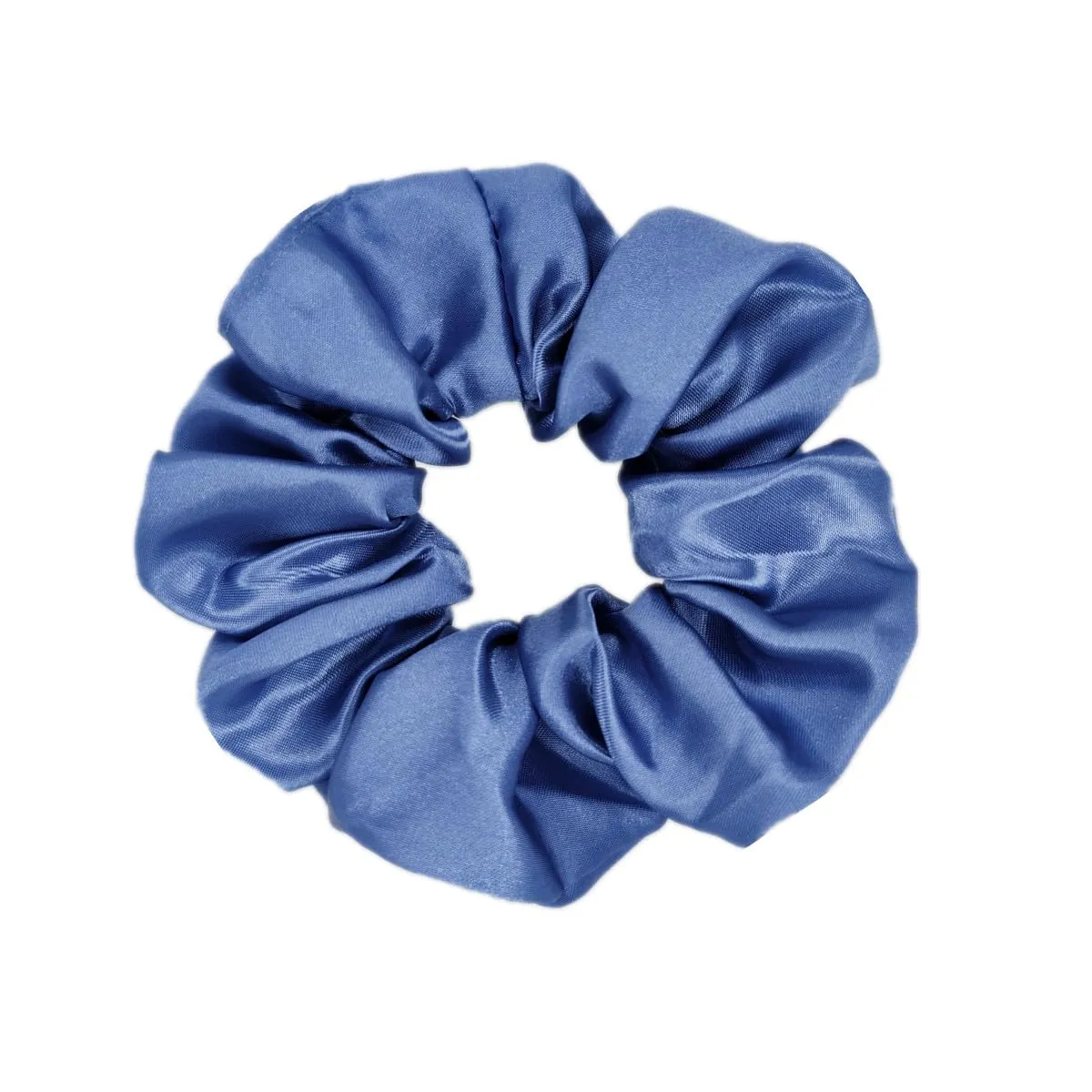 12 Pcs Satin Silk Hair Scrunchies Soft Hair Ties Fashion Hair Bands Hair Bow Ropes Hair Elastic Bracelet Ponytail Holders Hair Accessories for Women Girls (Assorted Blue Pair)