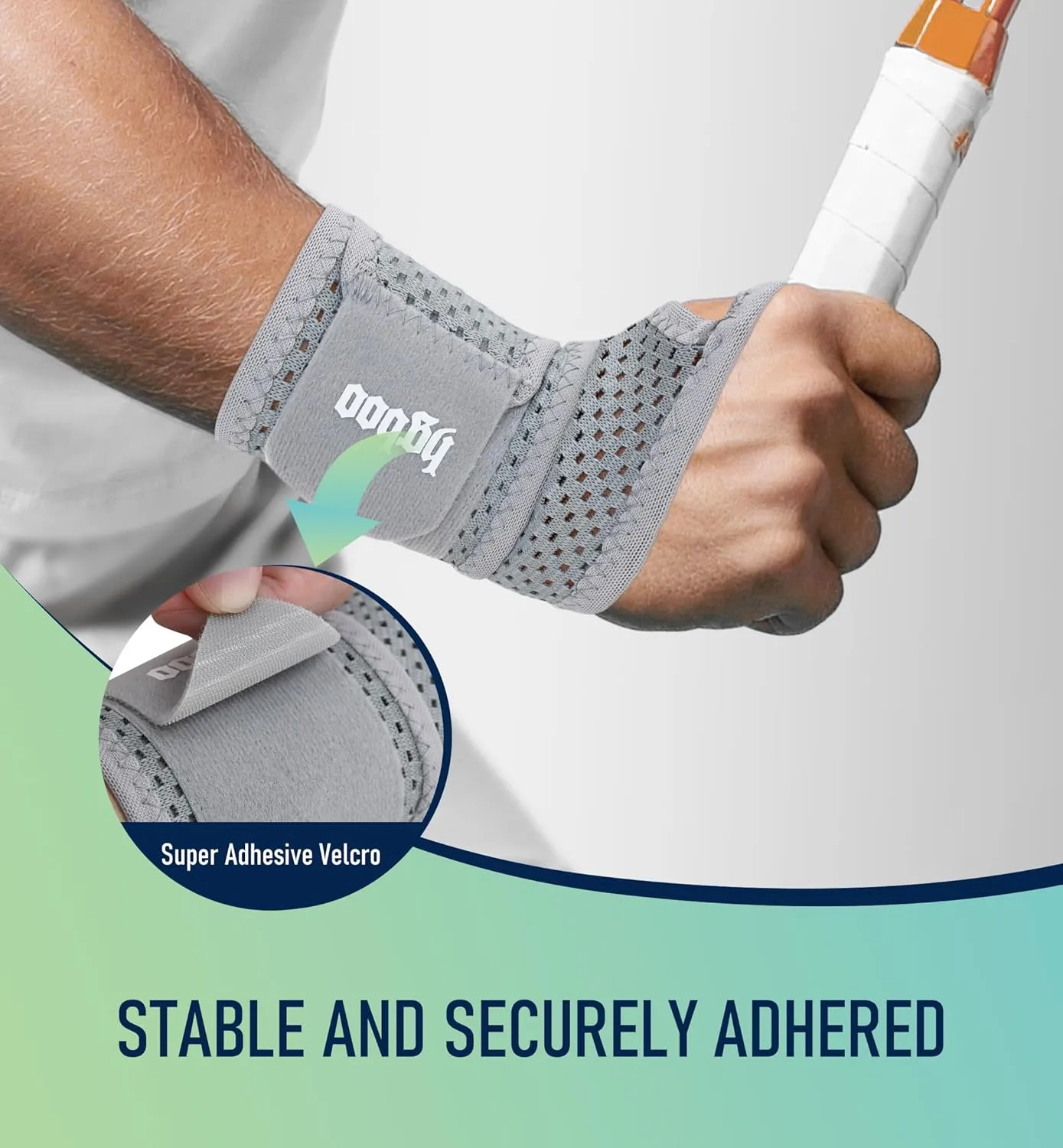 2-Pack Ultra-Thin Wrist Braces, Breathable Comfort Mesh Fabric Support for Pain Relief - Ideal for Carpal Tunnel, Tendonitis, Sports, Fitness and Daily Use - Adjustable Wrist Support (Gray)
