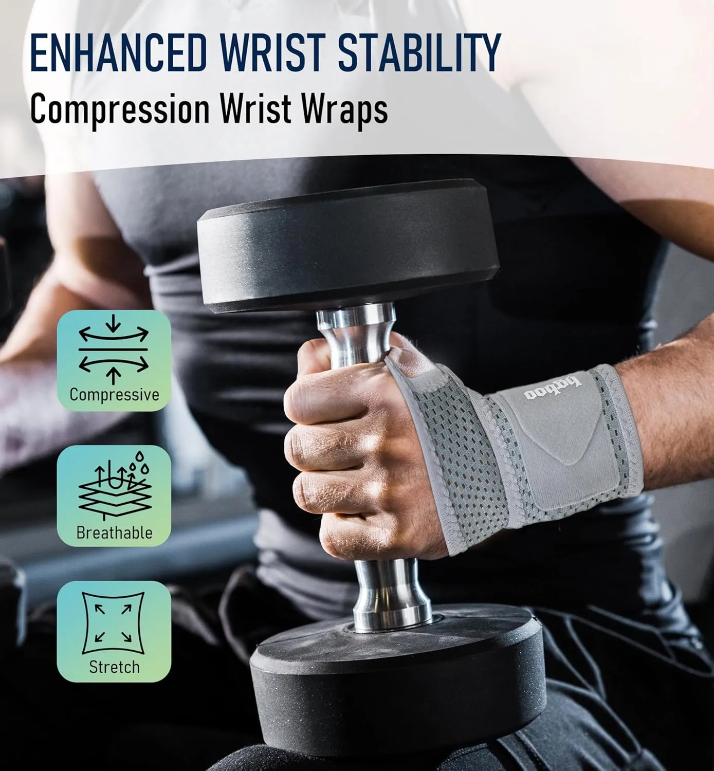 2-Pack Ultra-Thin Wrist Braces, Breathable Comfort Mesh Fabric Support for Pain Relief - Ideal for Carpal Tunnel, Tendonitis, Sports, Fitness and Daily Use - Adjustable Wrist Support (Gray)