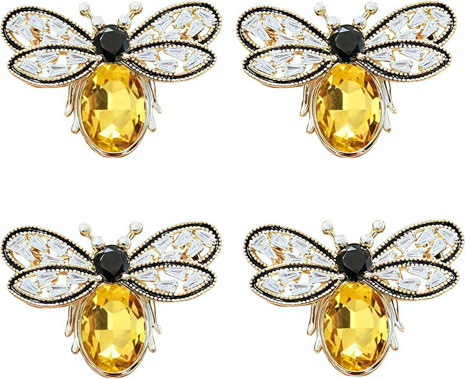 2Pcs Sexy Red Lips Brooch Rhinestone Quiet Gestures Statement Brooches Lapel Pins Elegant Dress Accessories Suit Tie Art Deco Fashion Cubic Zirconia Jewelry Lover Gift for Women Girls