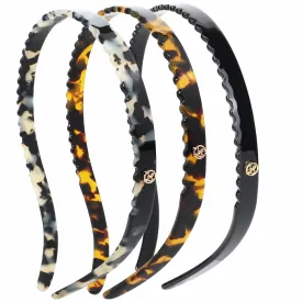 3 Pack Eyewear Headbands,No Headache Non Slip Hair Bands Fashion Thin Headbands for Womens Sisters Girls Gifts(Black,Tortoise,Amber)