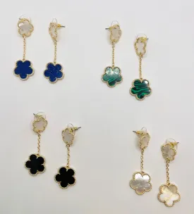4 Leaf Clover Drop Earrings