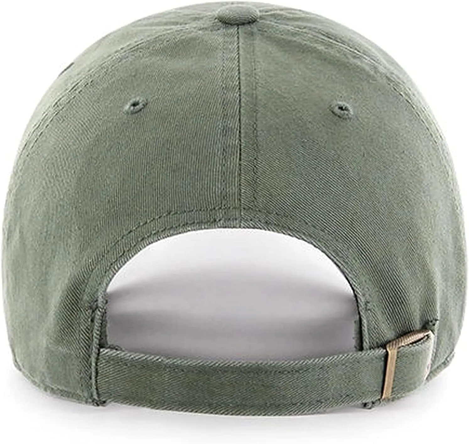47 Brand MLB Moss Green Primary Logo Clean Up Adjustable Strap Baseball Cap Hat, Adult One Size Fits All