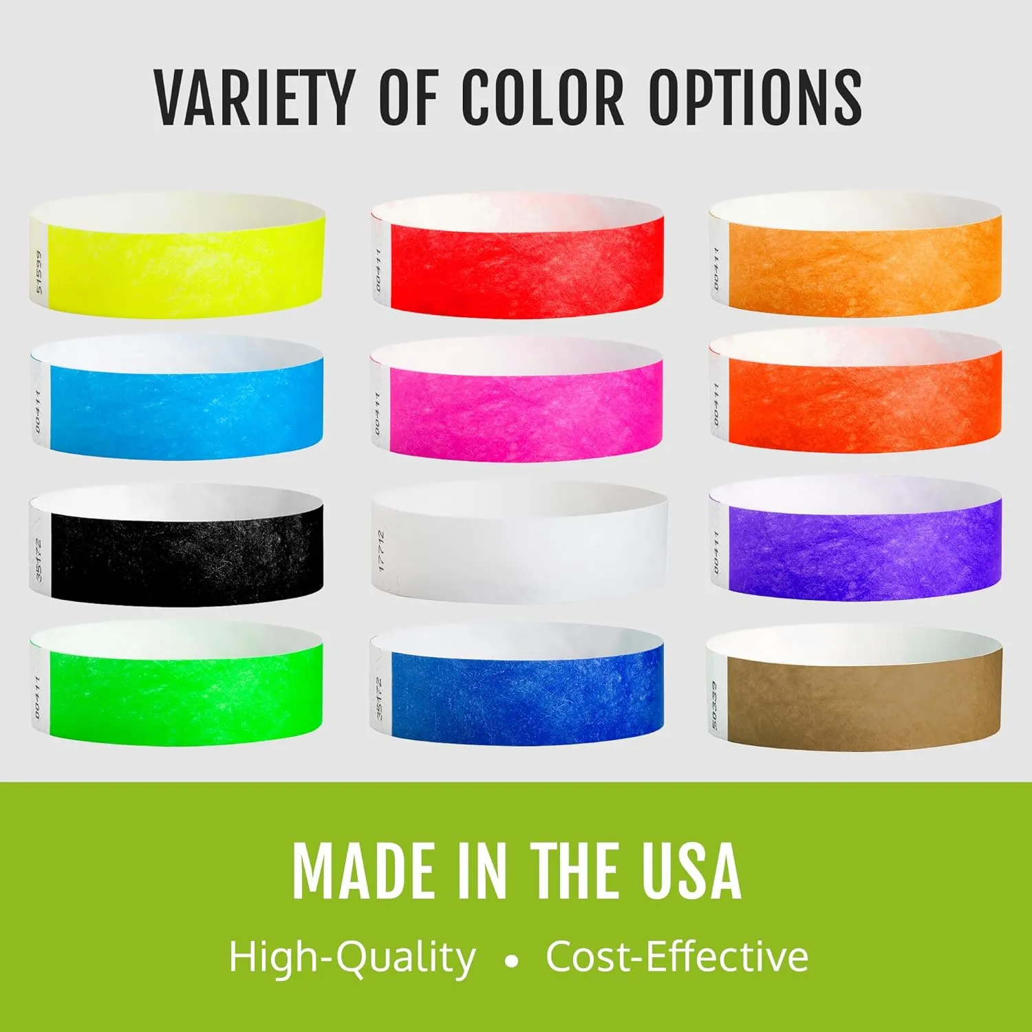 5,000 WristCo Neon Pink Tyvek Wristbands for Events - Tamper-Proof Design & Fluorescent Color Prevent Reuse Premium-Grade Bracelets for Hospital & Medical ID, Party & VIP Identification
