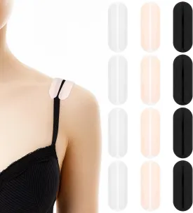 6 Pairs Bra Shoulder Pads, Bra Strap Cushion, Elastic Non-slip Bra Shoulder Strap Cushion - Say Goodbye to Shoulder Dents, Soft Bra Strap Holders to Ease Shoulder Discomfort (3 Colors)