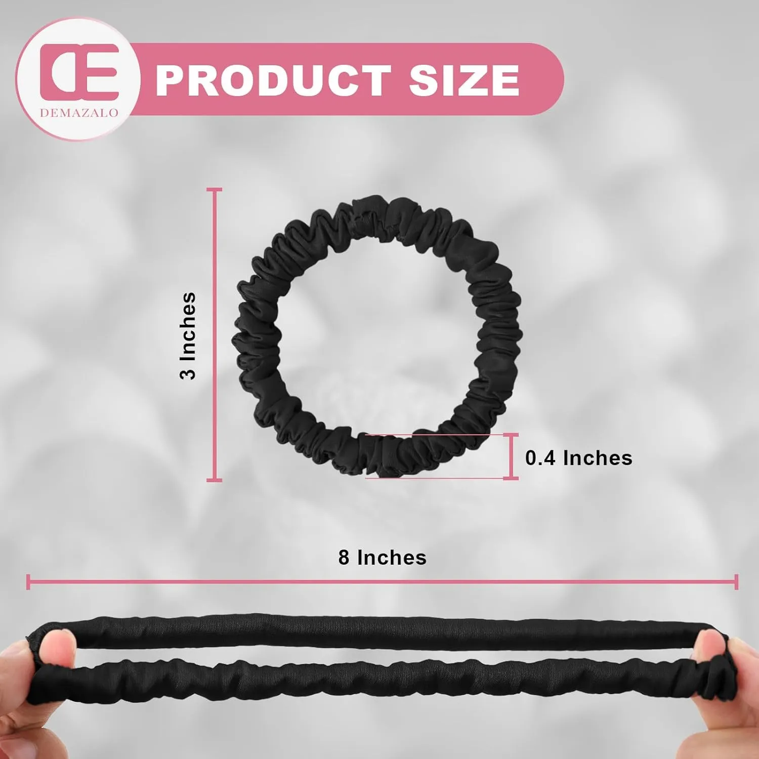 6Pcs Silk Hair Ties Small 22 Momme 100% Pure Mulberry Silk Scrunchies for Women Girls Thin Skinny Hair Sleep Scrunchies No Damage(Color 04)