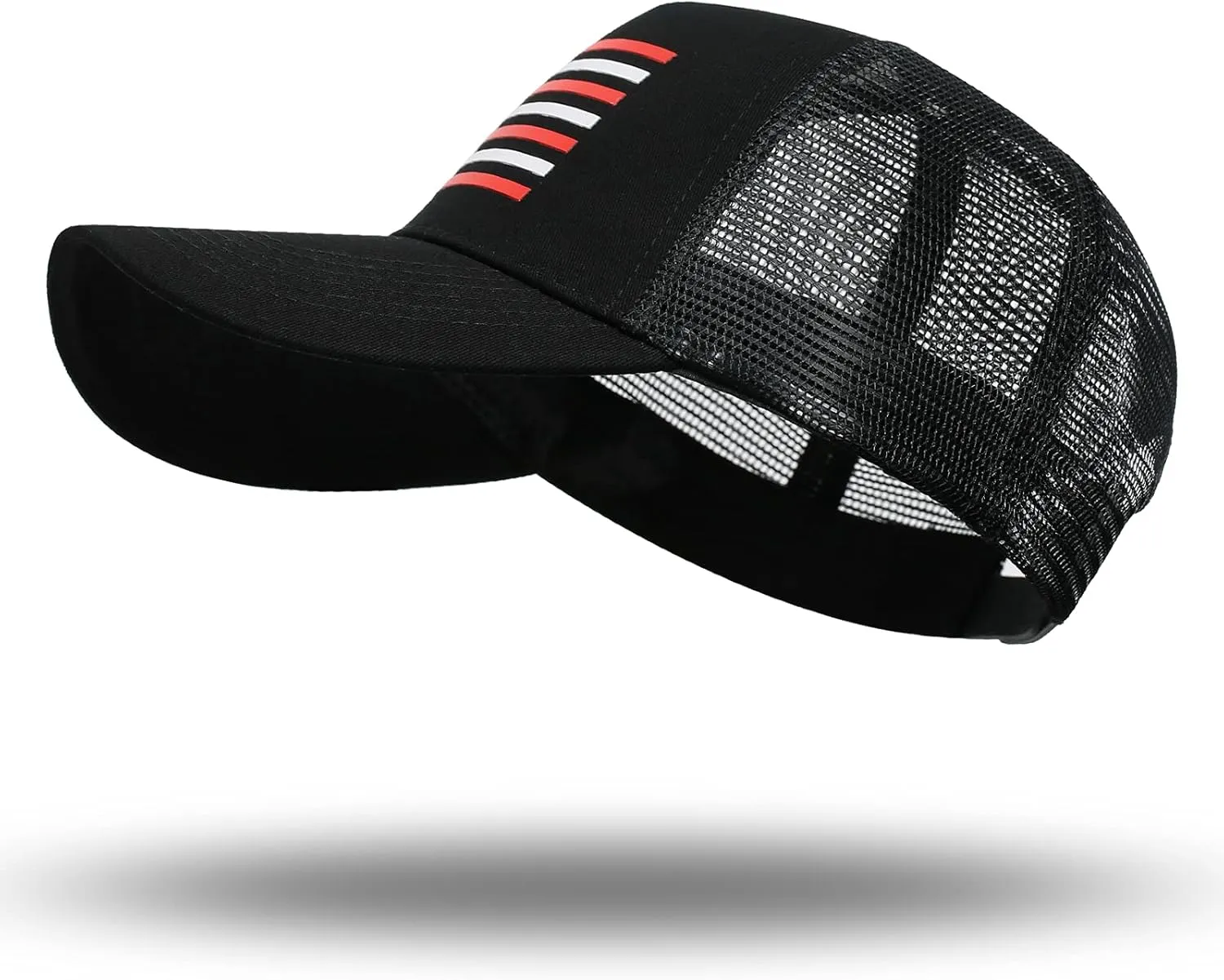 American Flag Trucker Hat - Snapback Hat, Baseball Cap for Men Women - Breathable Mesh Side, Adjustable Fit - for Casual Wear