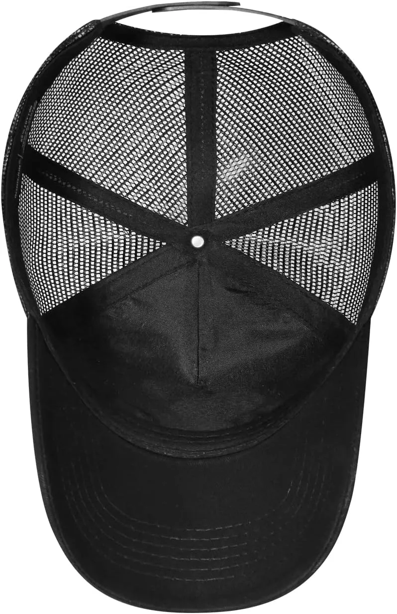 American Flag Trucker Hat - Snapback Hat, Baseball Cap for Men Women - Breathable Mesh Side, Adjustable Fit - for Casual Wear