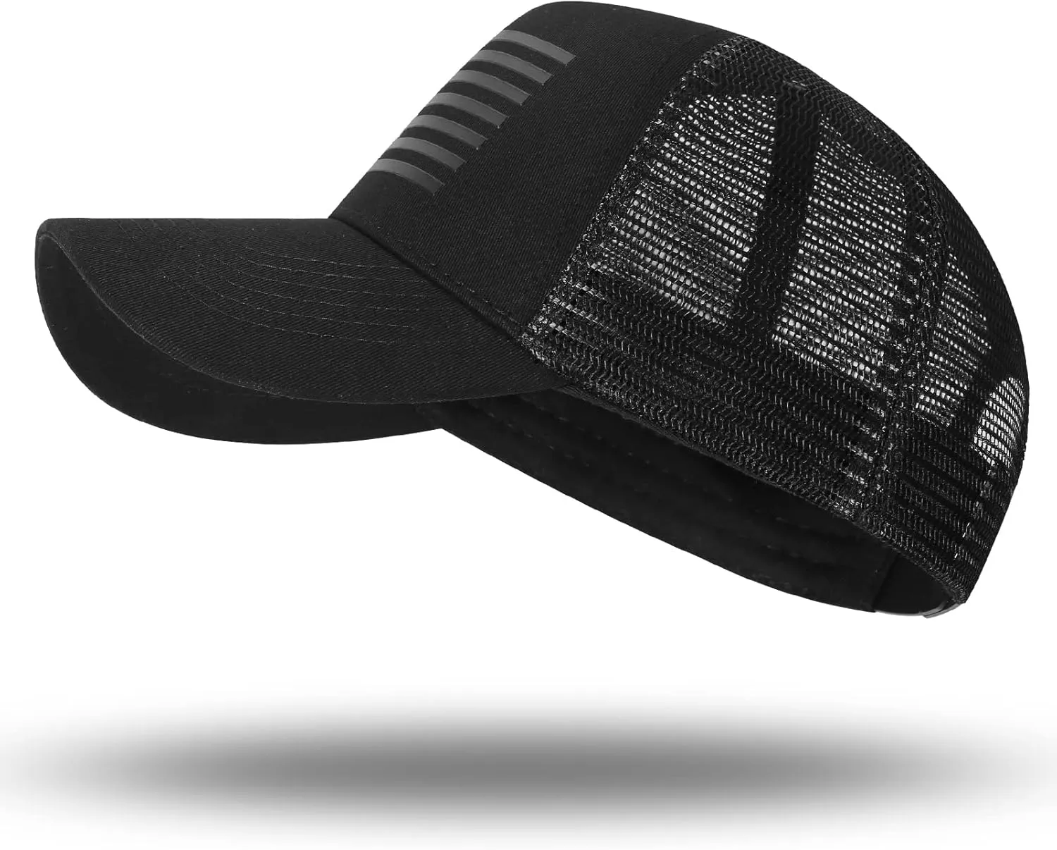 American Flag Trucker Hat - Snapback Hat, Baseball Cap for Men Women - Breathable Mesh Side, Adjustable Fit - for Casual Wear