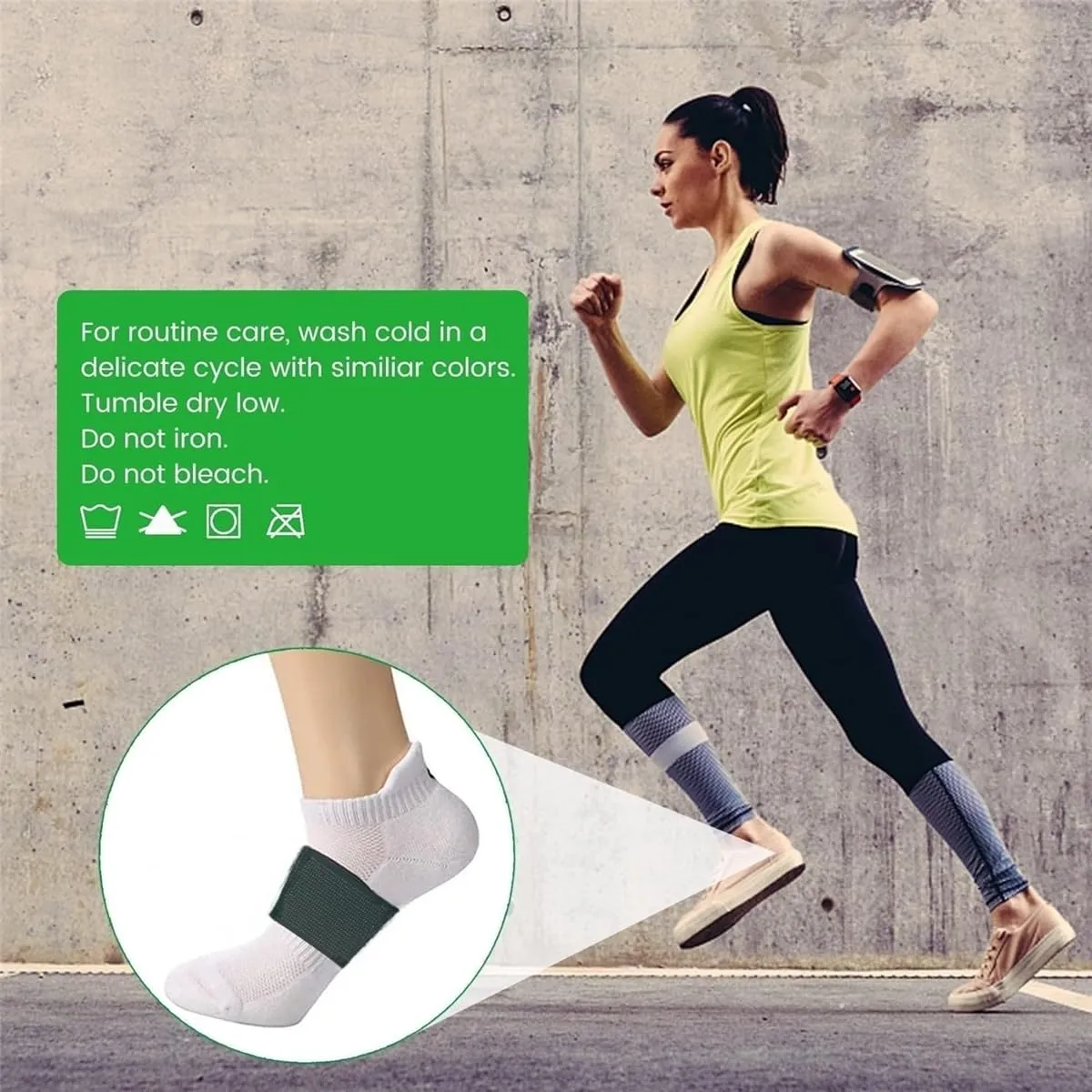 Arch Support Bands, 2 Pairs Copper Arch Support Relief Plus Braces Sleeves with Gel Pad for Plantar Fasciitis Relief, Foot Orthotic Compression Bands for Flat Feet, Fallen Arches, Arch Pain (L, Black)
