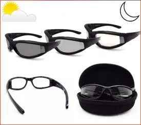 Bikershades Motorcycle Safety Transitional Photochromic Riding Glasses Men Women
