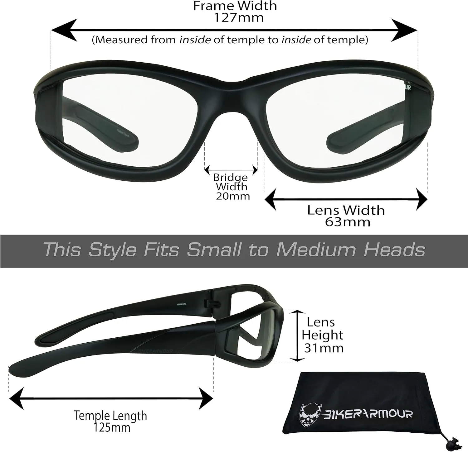 Bikershades Motorcycle Safety Transitional Photochromic Riding Glasses Men Women