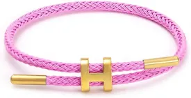 Bracelets Fashion for Women Adjustable Bracelet, Gold-plated Buckle Design Titanium Steel Wire Rope Jewelry