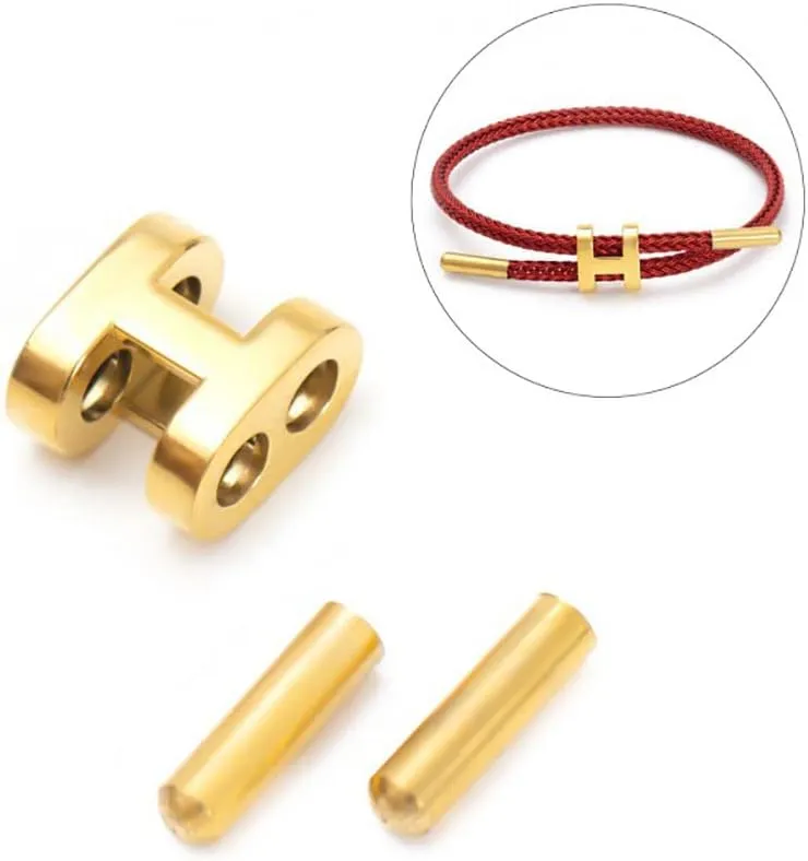 Bracelets Fashion for Women Adjustable Bracelet, Gold-plated Buckle Design Titanium Steel Wire Rope Jewelry