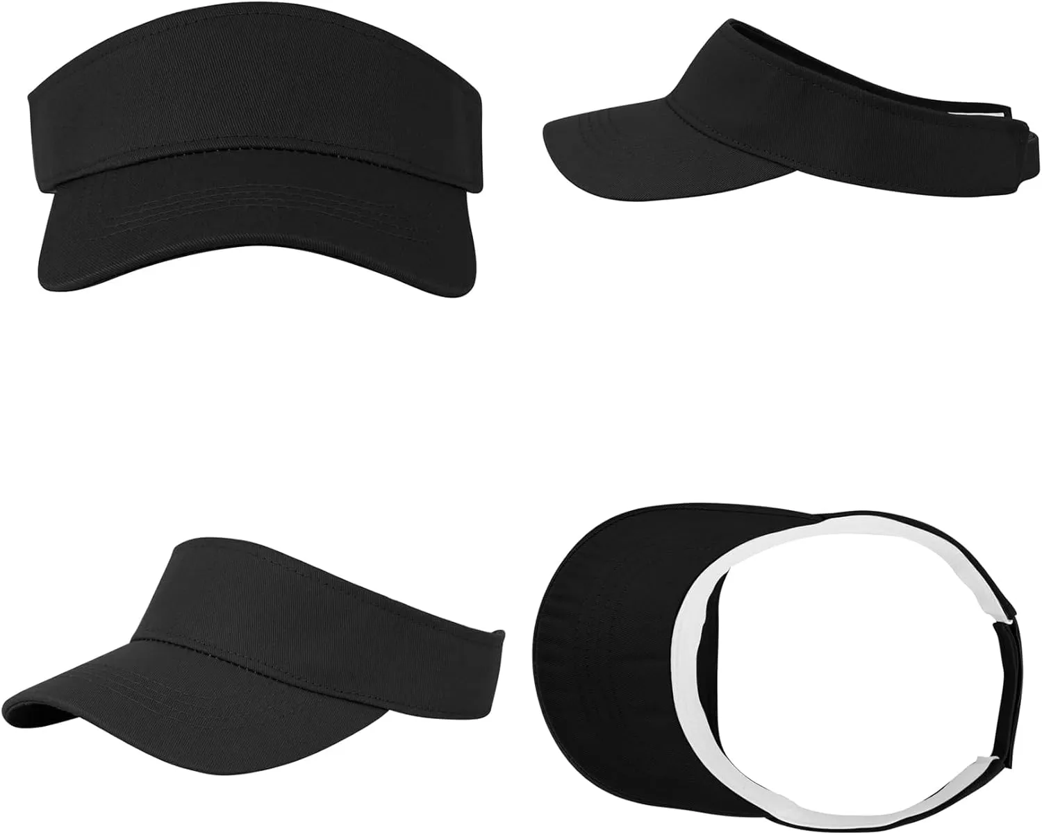 Century Star UPF 50  Kids Visor Sun Hat Adjustable Girls High Ponytail Tennis Hat Sports Boys Running Golf Visor Cap
