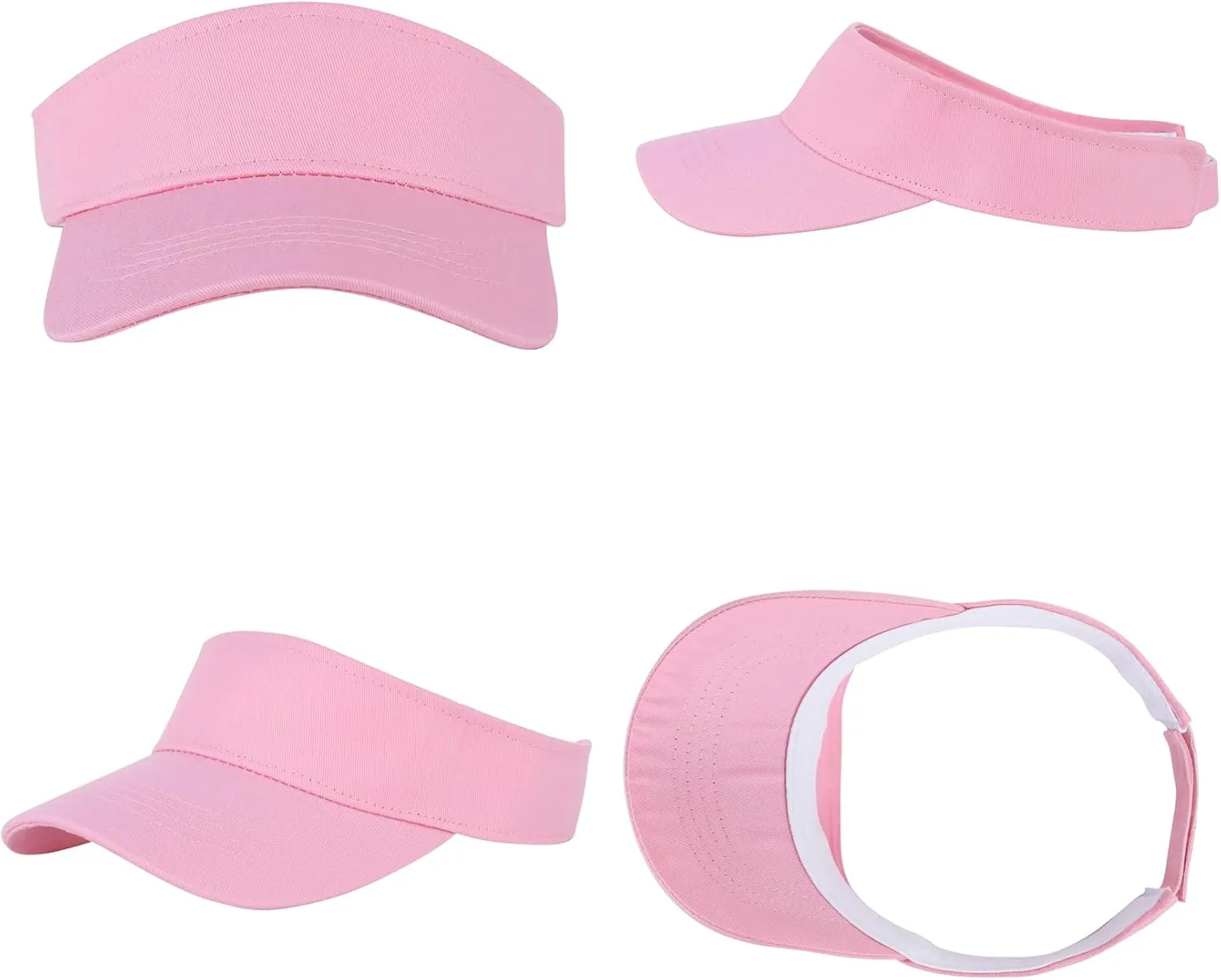 Century Star UPF 50  Kids Visor Sun Hat Adjustable Girls High Ponytail Tennis Hat Sports Boys Running Golf Visor Cap