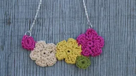 Crochet Flower Jewelry