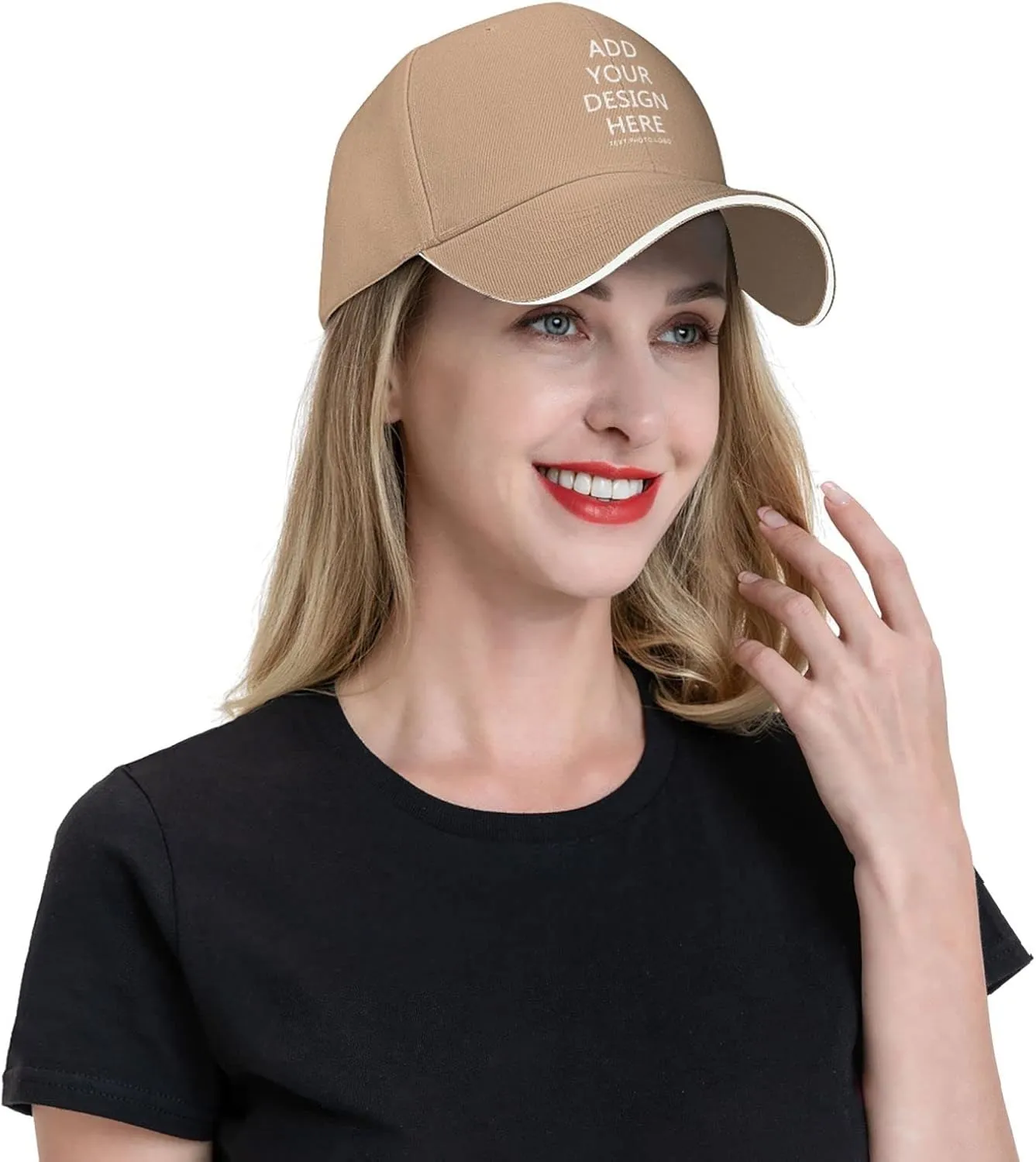 Custom Hat Design Your Own, Personalized Classic Hats for Men Women,Customizable Baseball Cap Dad for Outdoor Adjustable