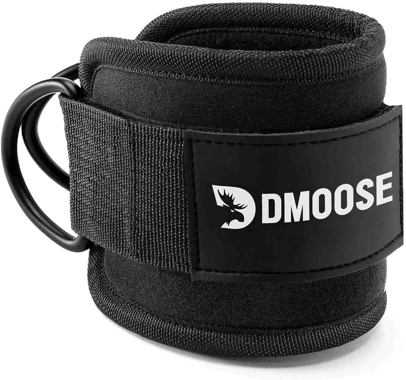 DMoose Fitness Ankle Straps for Cable Machines - One Size Fit with Premium Padding, Glute Kickback Ankle Strap for Women & Men, Cable Attachments for Gym, Booty Workouts, Leg Extension & Hip Abductors
