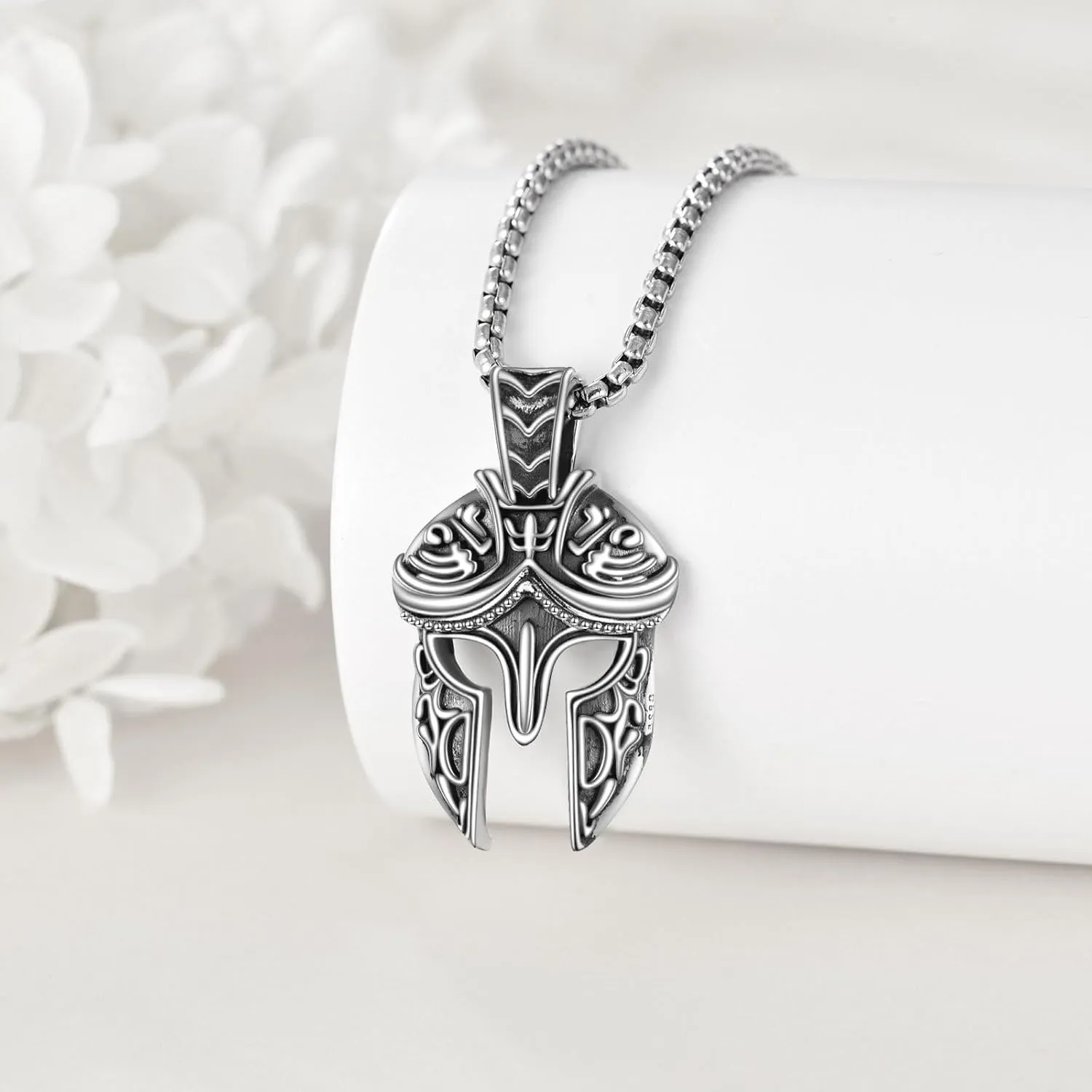 Eye of Horus/Fish Hook/Mask/Scorpion/Trident/Arrow/Star of David/Anchor/Boxing Necklace for Men Sterling Silver Gold Plated Celtic Knot Pendant Punk Gothic Religious Jewelry Gifts for Men