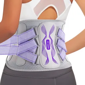 Fit Geno Back Brace for Lower Back Pain Women: Adjustable Lumbar Support Brace for Pain Relief - Breathable Waist Belt for Comfort