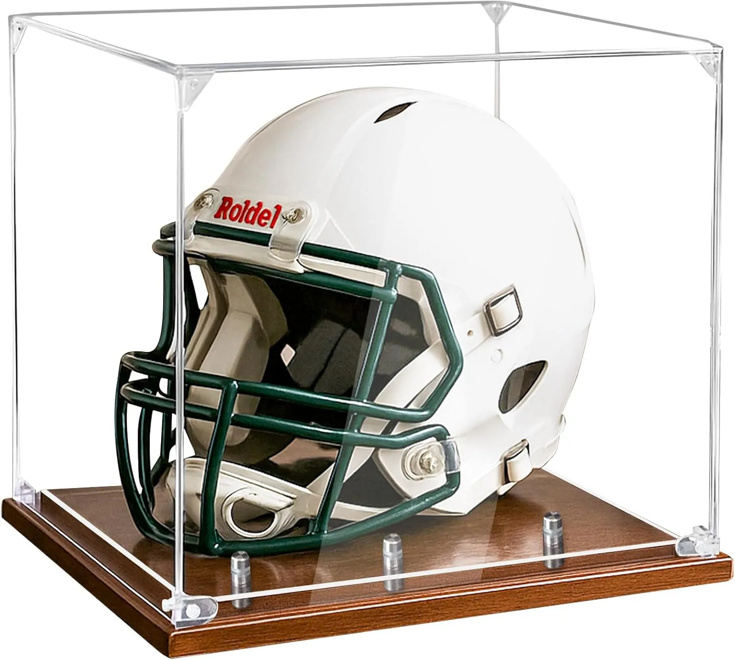 Full Size Football Helmet Display Case with Acrylic Panel,Helmet Display Case,Helmet Case Display Case Full Size,Suitable for Football,Baseball,Hockey Puck Helmet and Models