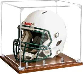 Full Size Football Helmet Display Case with Acrylic Panel,Helmet Display Case,Helmet Case Display Case Full Size,Suitable for Football,Baseball,Hockey Puck Helmet and Models