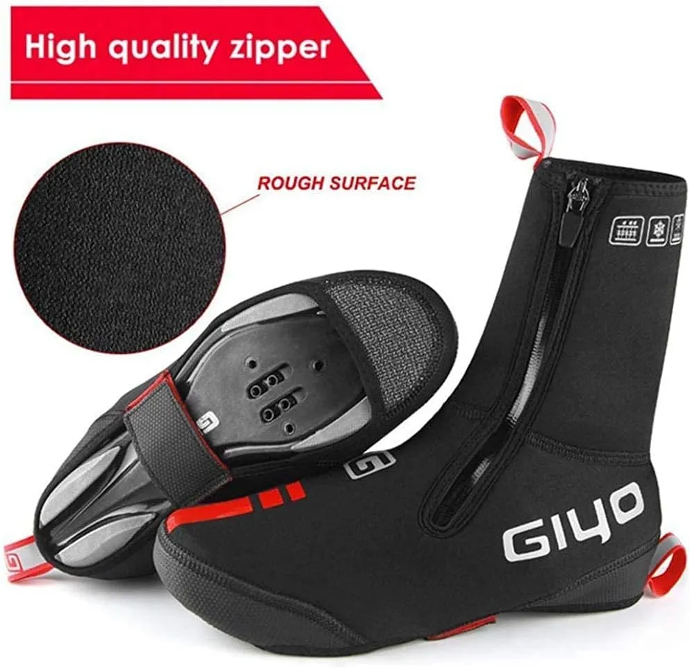 GIYO Cycling Shoes Covers, S-XXXL Neoprene Waterproof and WinterProof Bike Cycling Overshoes for Men Women Road Mountain Bike Booties