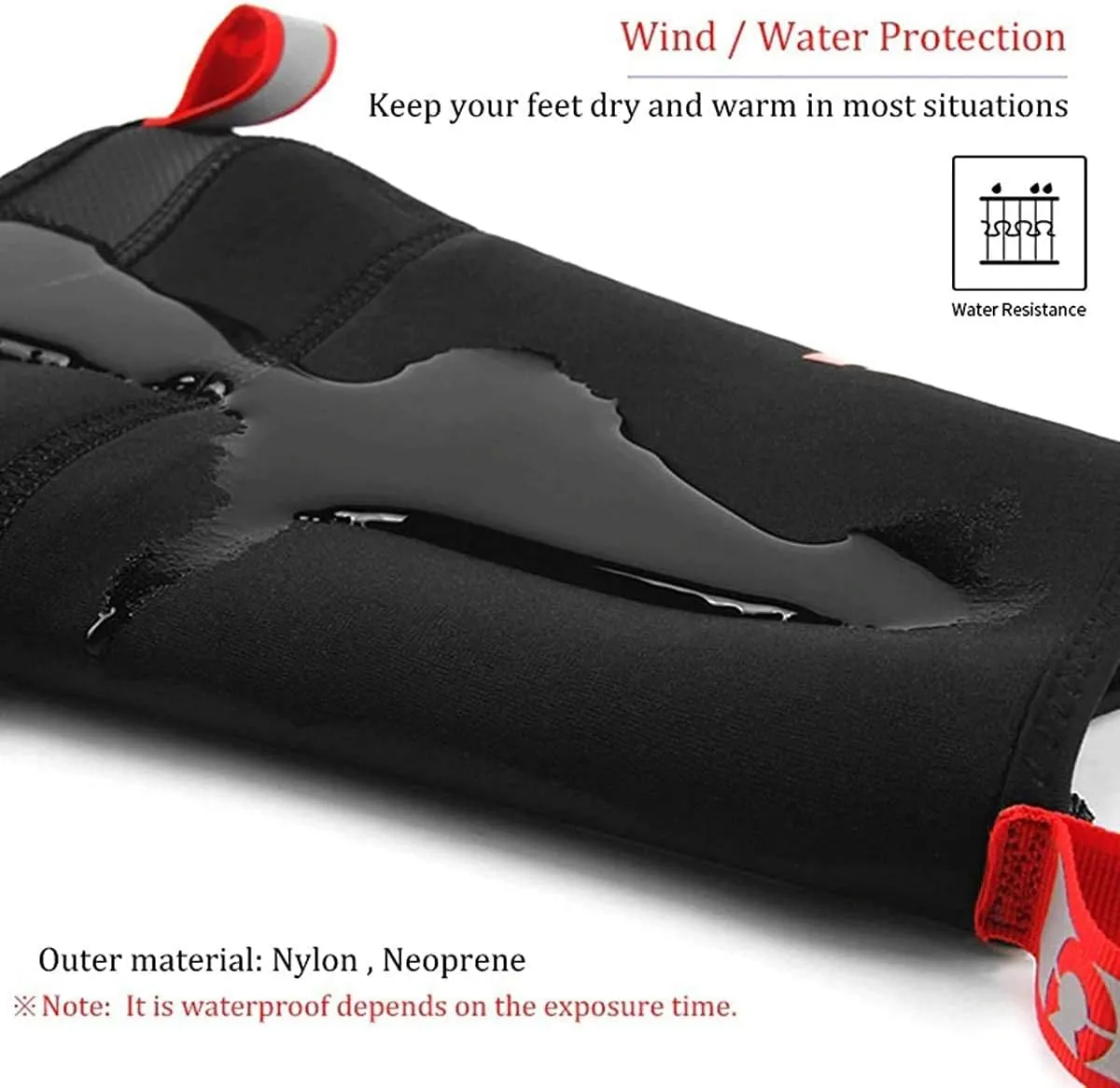GIYO Cycling Shoes Covers, S-XXXL Neoprene Waterproof and WinterProof Bike Cycling Overshoes for Men Women Road Mountain Bike Booties