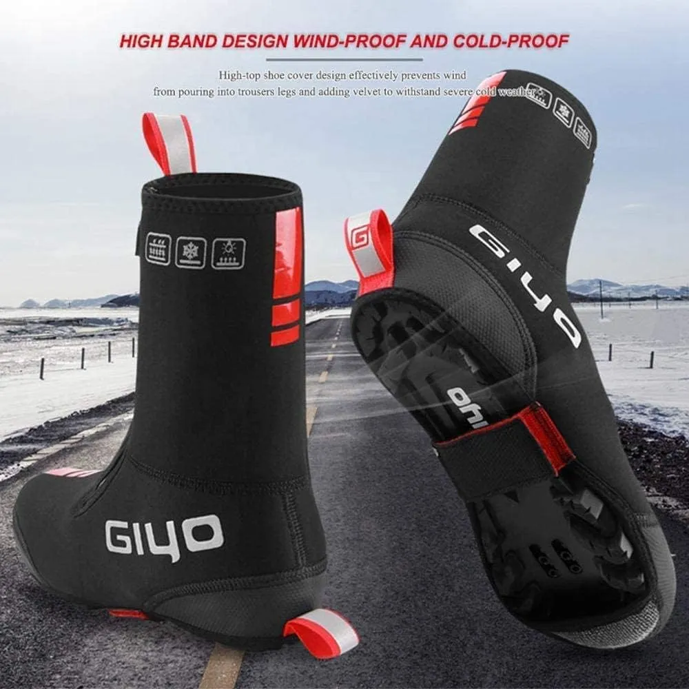 GIYO Cycling Shoes Covers, S-XXXL Neoprene Waterproof and WinterProof Bike Cycling Overshoes for Men Women Road Mountain Bike Booties