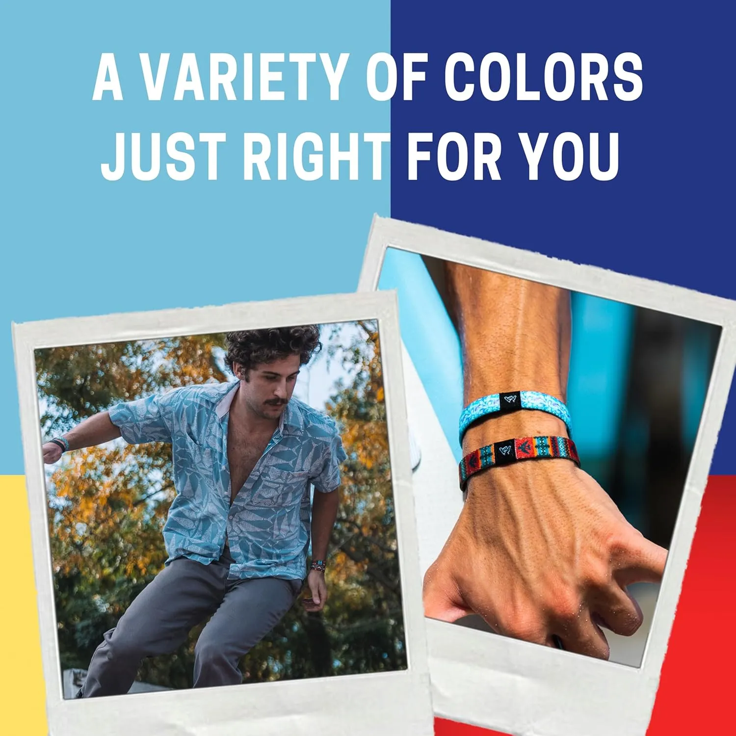 Hang Loose Bands - Colored Stretch Bracelet for Men Women & Teens - Summer - Boho Solid Color Wristband  Friendship Bracelets - Surfer Wrist Band