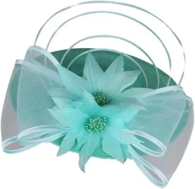 Hgvcfcv Bride Wedding Headwear Elegant Women Formal Black Millinery Fedora Cap Headband Accessories Cocktail Hats