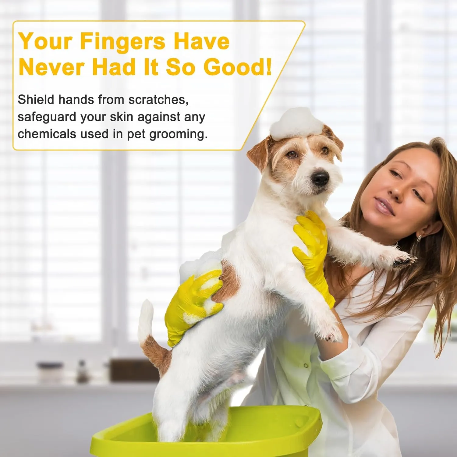 HOFASON 3 Pairs/6 Pairs Rubber Gloves Cleaning, Waterproof Kitchen Gloves for Hand Protection