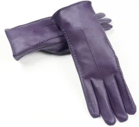 Long Keeper Women's Touchscreen Texting Driving Winter Warm PU Leather Gloves 