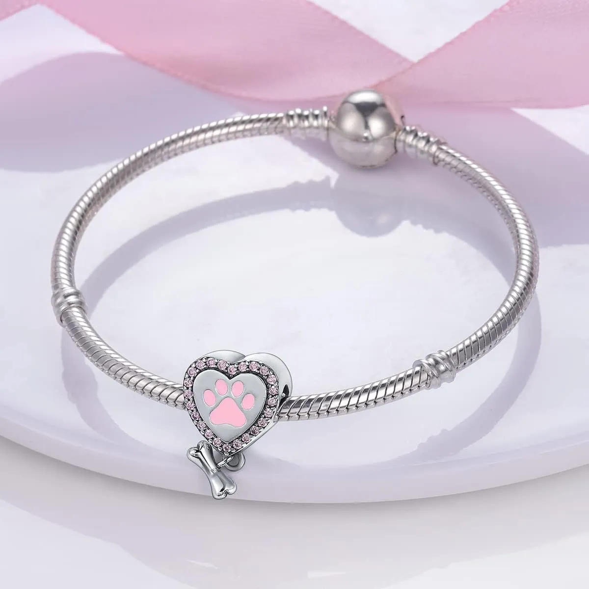 MULA 925 Sterling Silver Charms for Bracelets and Necklaces Lucky Home Happy Family Forever Love Mom Beads Dangle Pendants Jewelry for Women