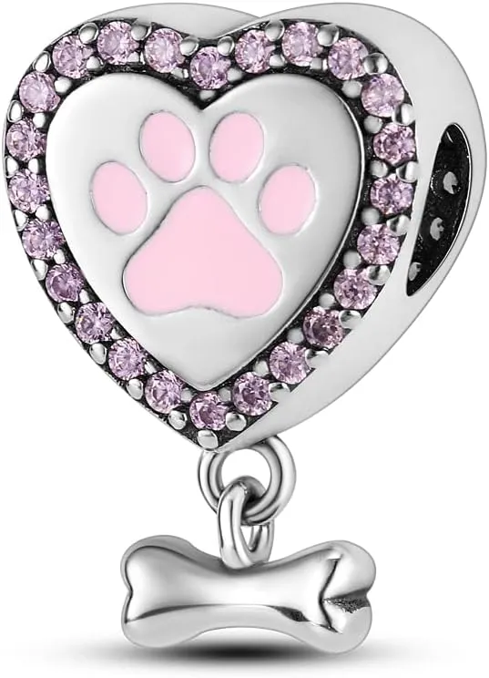 MULA 925 Sterling Silver Charms for Bracelets and Necklaces Lucky Home Happy Family Forever Love Mom Beads Dangle Pendants Jewelry for Women
