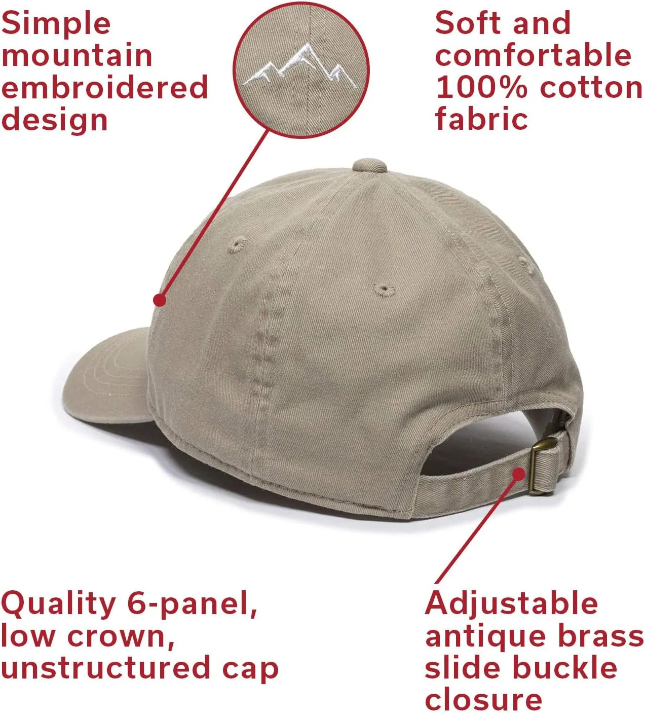 Outdoor Cap Mountain Dad Hat - Unstructured Soft Cotton Cap