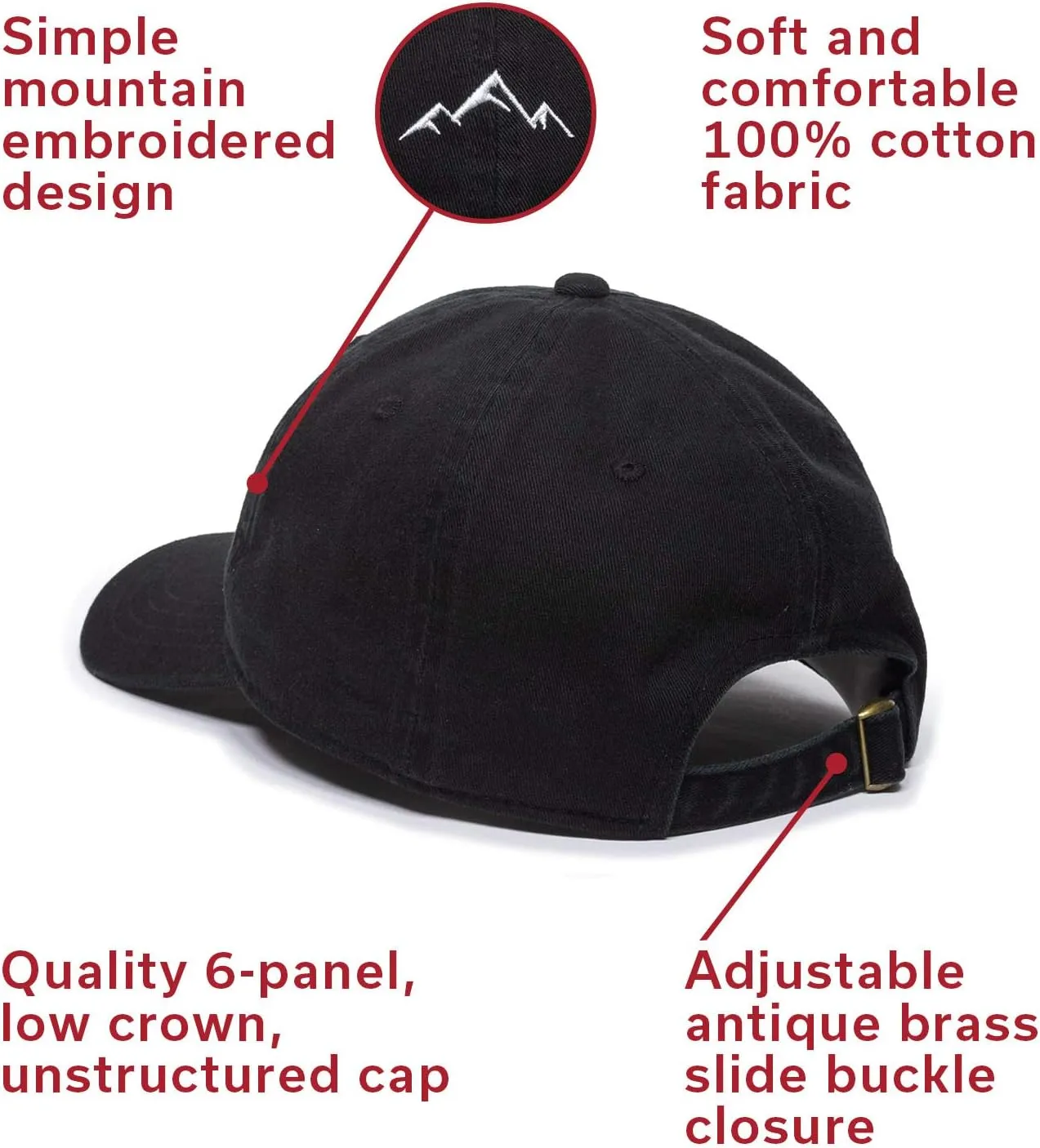Outdoor Cap Mountain Dad Hat - Unstructured Soft Cotton Cap