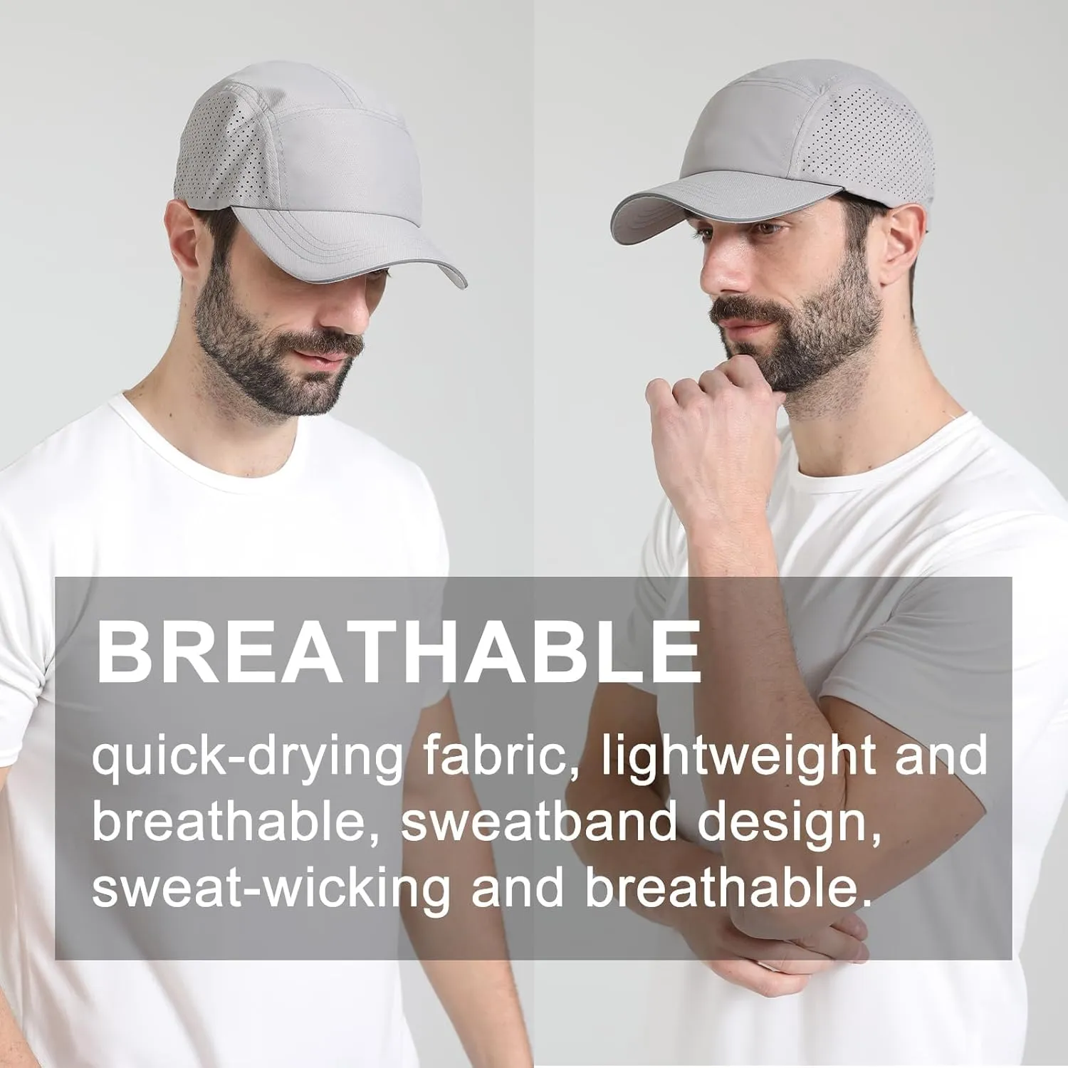 Oversize XXL Mens Quick Dry Baseball Cap Cooling Breathable Mesh Sports Cap Lightweight Snapback Hat for Big Head