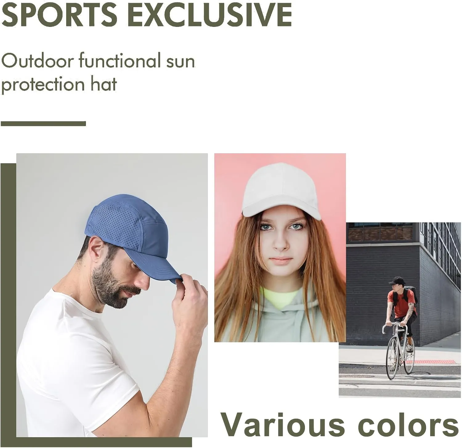 Oversize XXL Mens Quick Dry Baseball Cap Cooling Breathable Mesh Sports Cap Lightweight Snapback Hat for Big Head