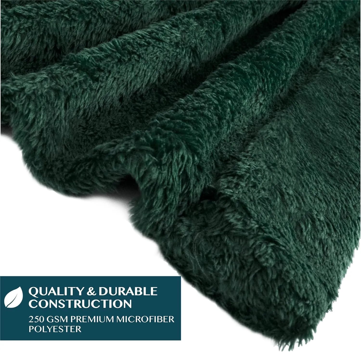 PAVILIA Angel Wrap Hooded Blanket Poncho, Wearable Blanket Throw Wrap Poncho for Women Adult, Cozy Fluffy Sherpa Fleece Shawl Cape with Hood pockets, Warm Gift for Mom Wife, Emerald Green