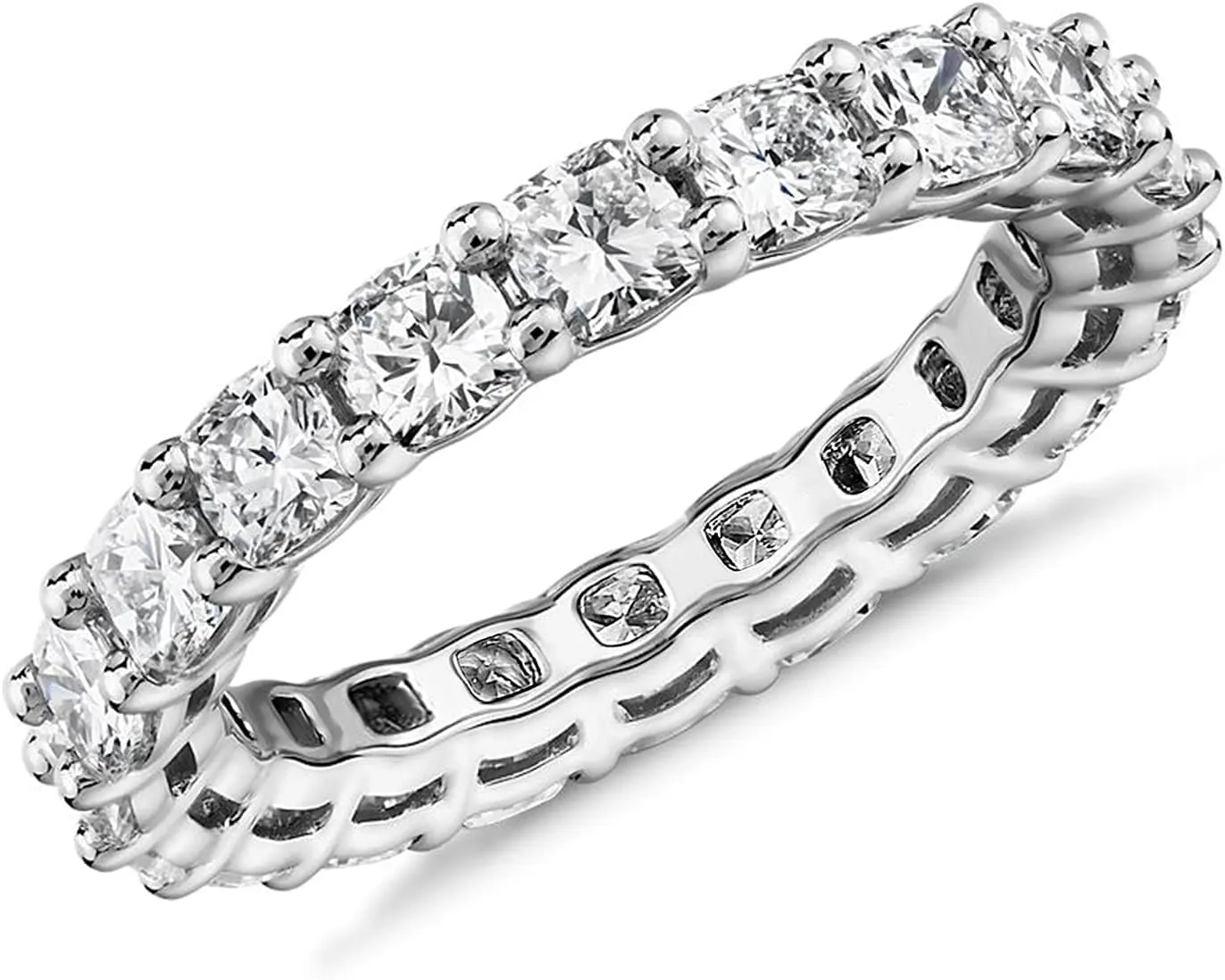 PAVOI 14K Gold Plated Rings with Cubic Zirconia Love - 4mm Stackable for Women - Gold Rings