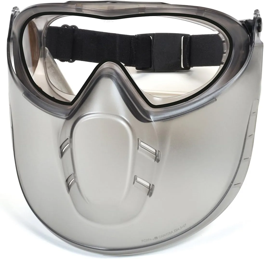 Pyramex Capstone Shield Safety Goggles Face Shield