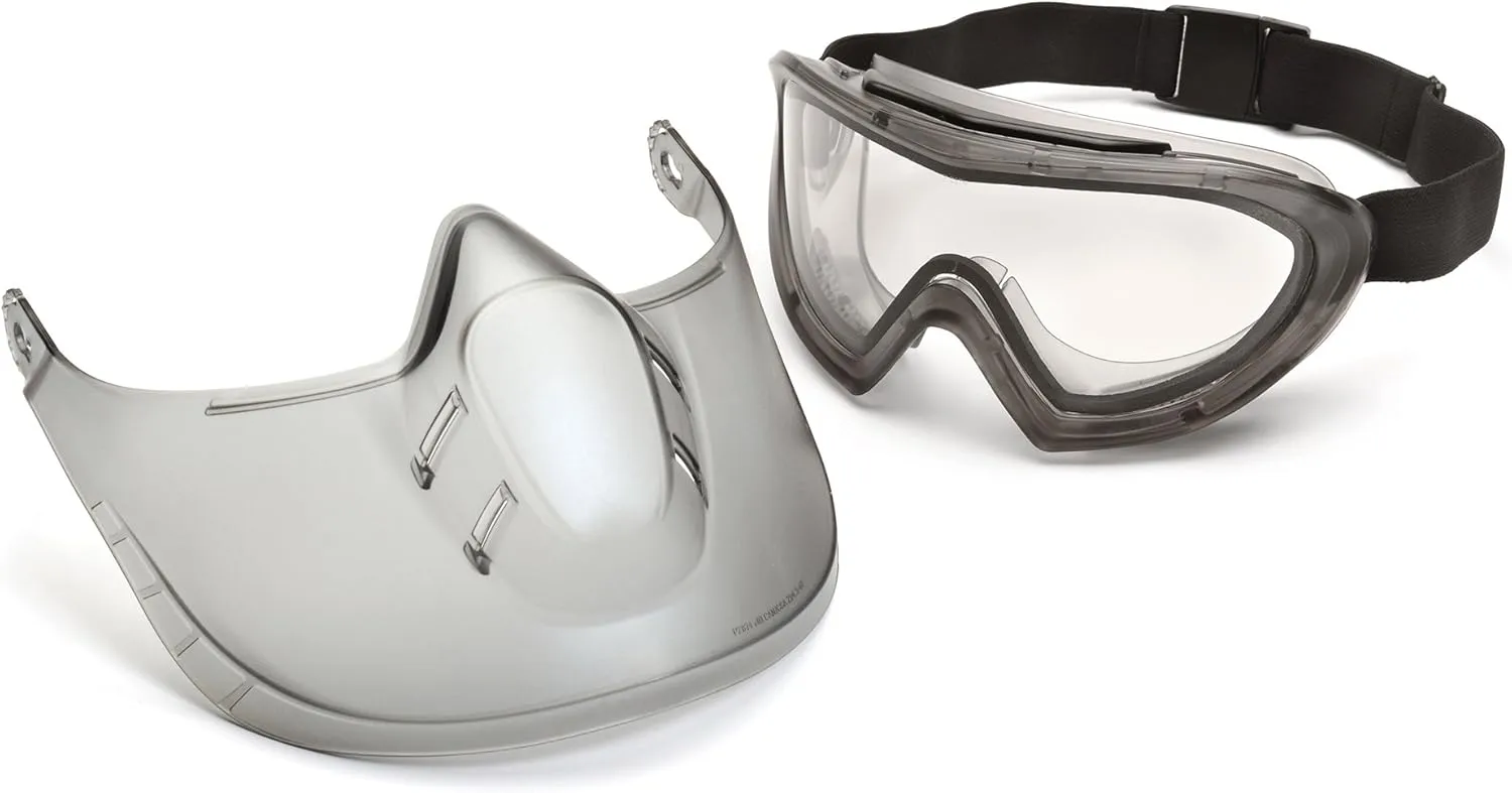 Pyramex Capstone Shield Safety Goggles Face Shield