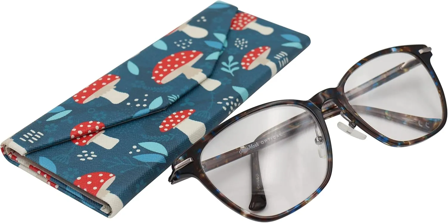 Real Sic Glasses Case for Men and Women - Magnetic Folding Hard Shell Sunglass Holder - Inspired by Nature