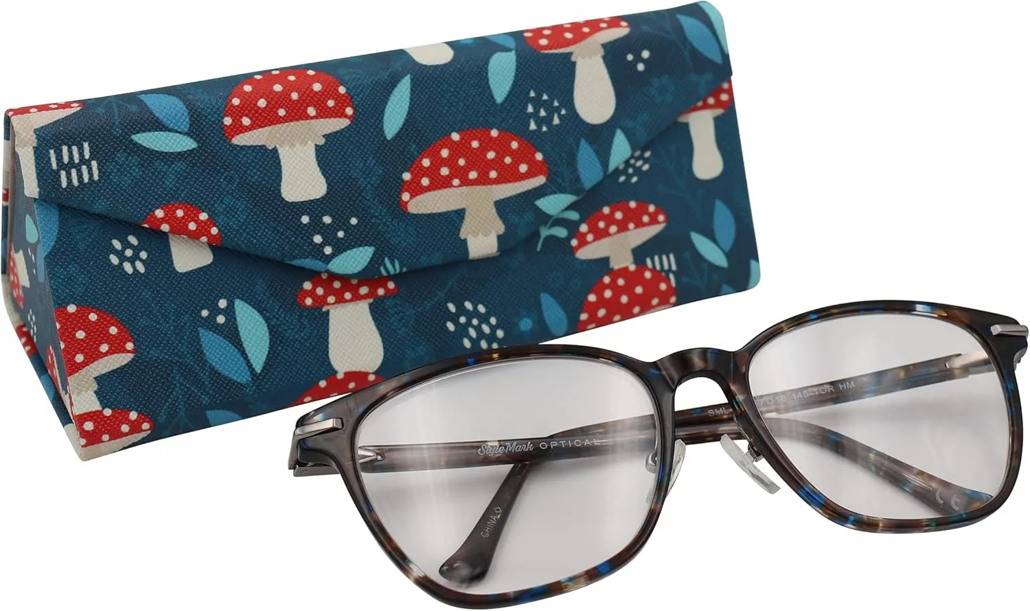 Real Sic Glasses Case for Men and Women - Magnetic Folding Hard Shell Sunglass Holder - Inspired by Nature