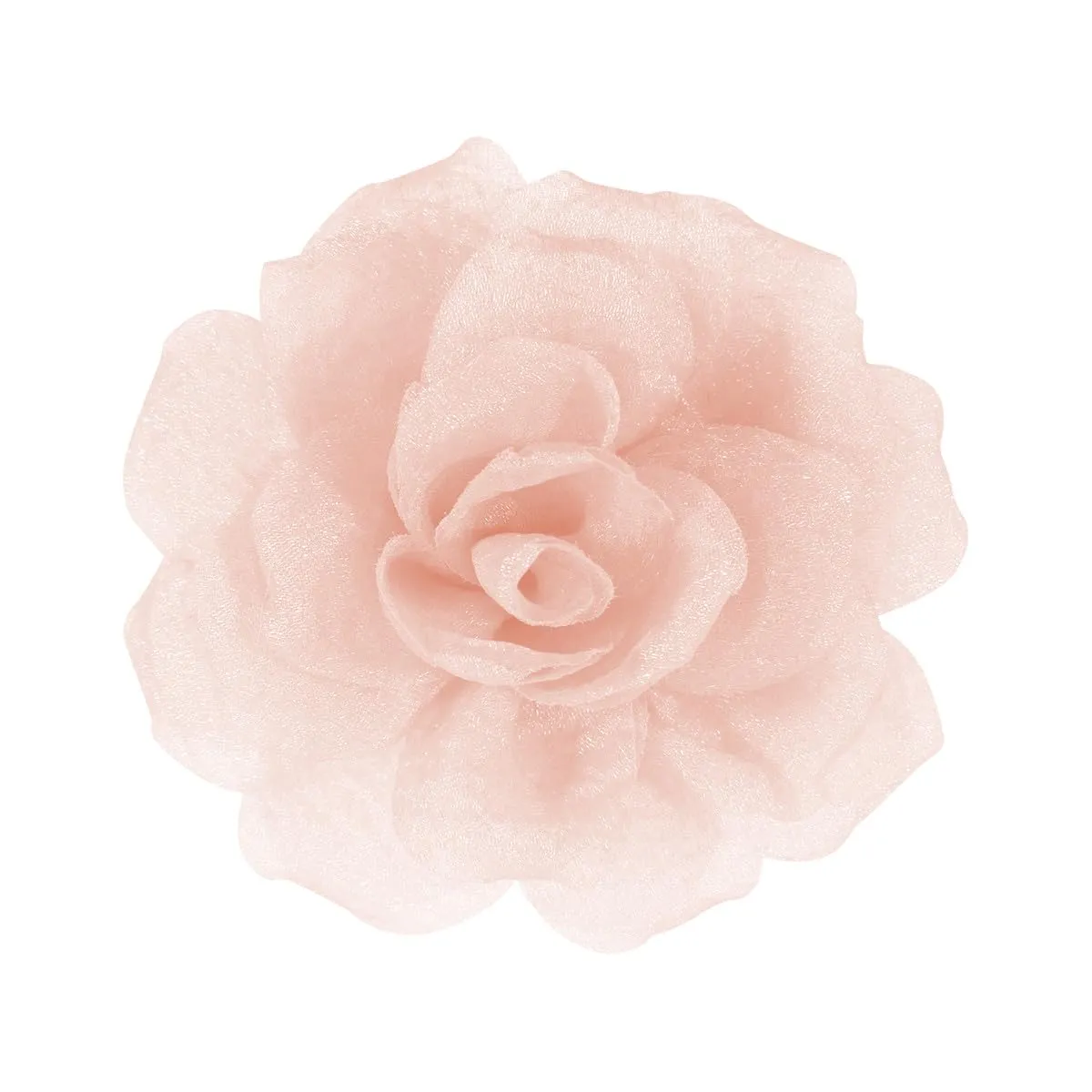 Rose Flower Brooches and Pins for Hair | Beige Brooches for Women with Hair Clip | Hair Clips & Flower Clips for Hair | Lapel Hair Clips for Women | 3.1 Inches, Beige