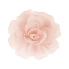 Rose Flower Brooches and Pins for Hair | Beige Brooches for Women with Hair Clip | Hair Clips & Flower Clips for Hair | Lapel Hair Clips for Women | 3.1 Inches, Beige